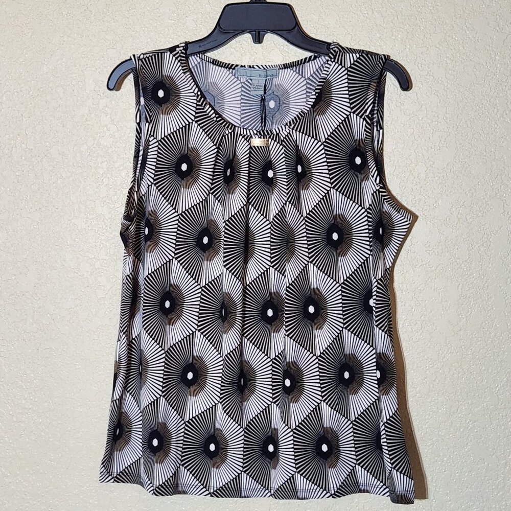 By Design Geometric Design Sleeveless Top L NWT